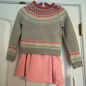 NWT- Girls Sweater/Skirt Set
